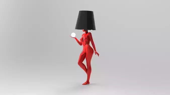 woman sculpture lamp 