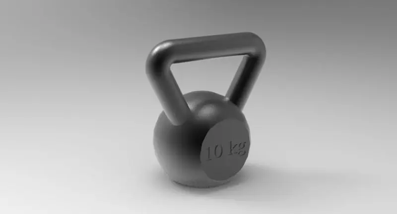 Kettle Bells 10 kg 3D print model_0