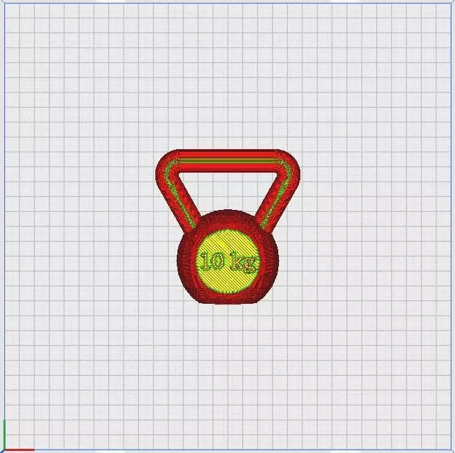 Kettle Bells 10 kg 3D print model_2