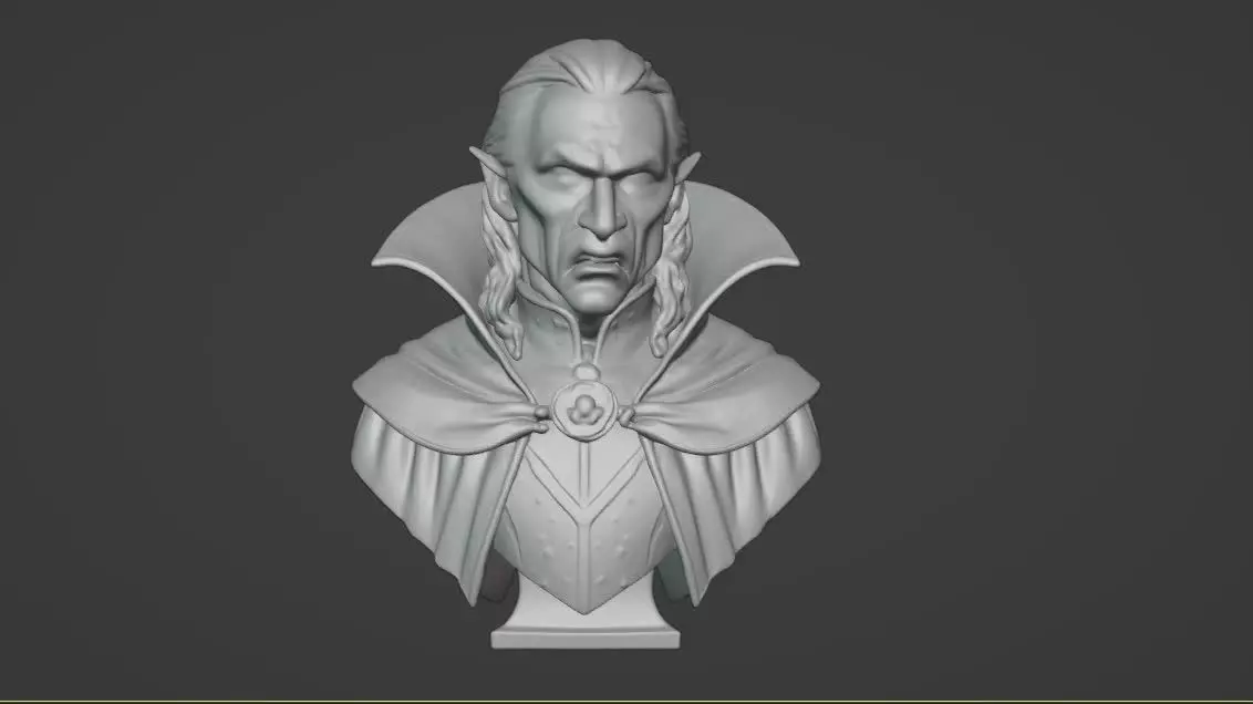 Vampire Lord Bust 3D print model