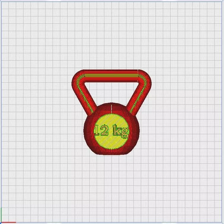 Kettle Bells 12 kg 3D print model_2