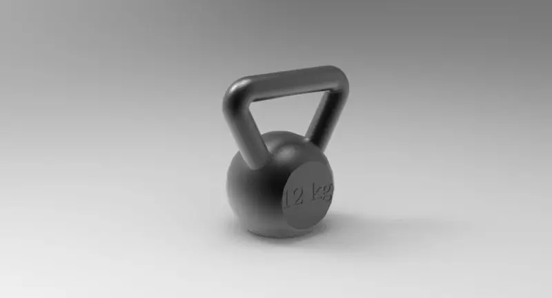 Kettle Bells 12 kg 3D print model_0