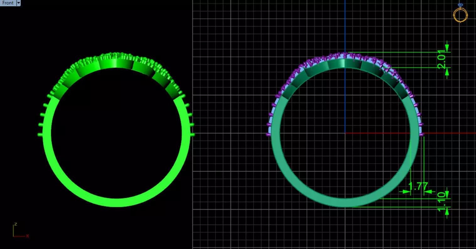 patterned jewelry ring 3D print model_6
