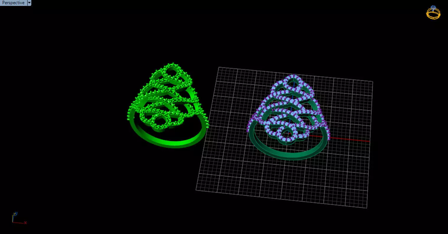 patterned jewelry ring 3D print model_9