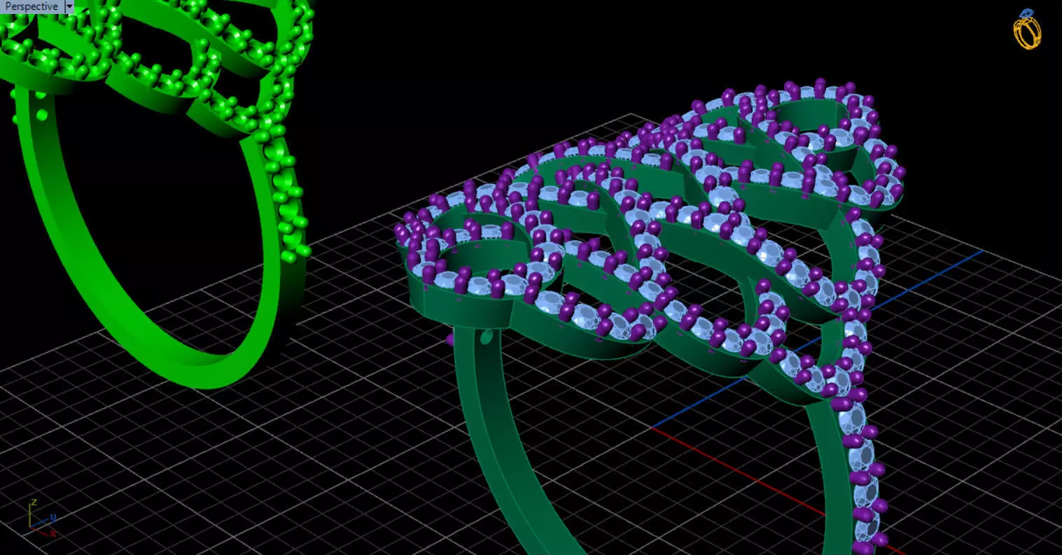 patterned jewelry ring 3D print model_48