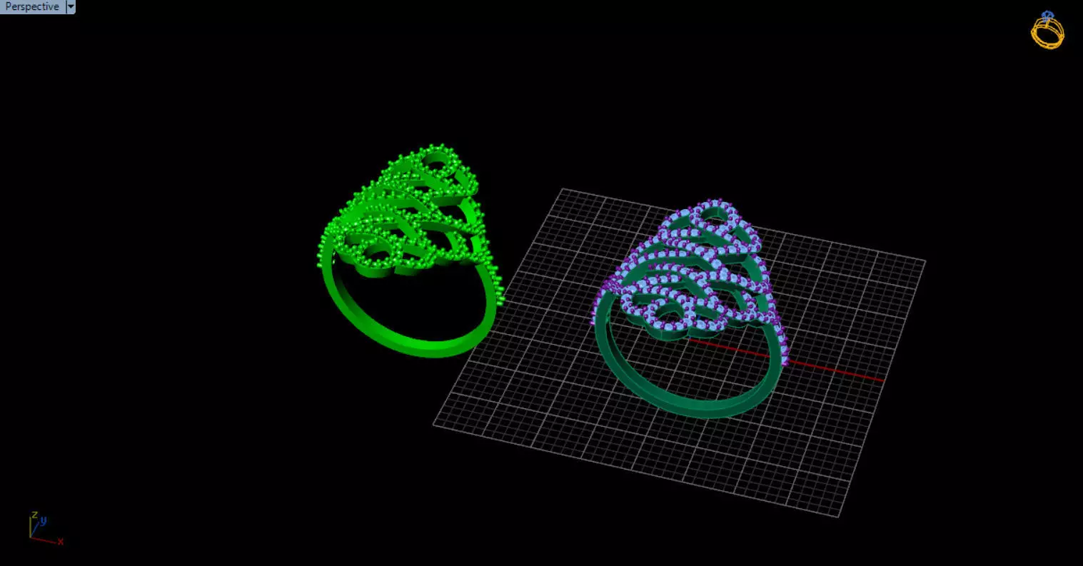 patterned jewelry ring 3D print model_10