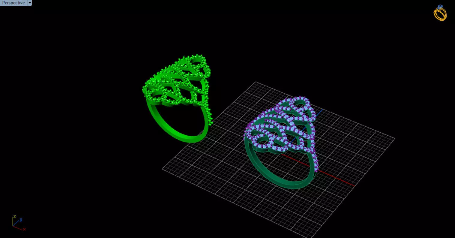 patterned jewelry ring 3D print model_26