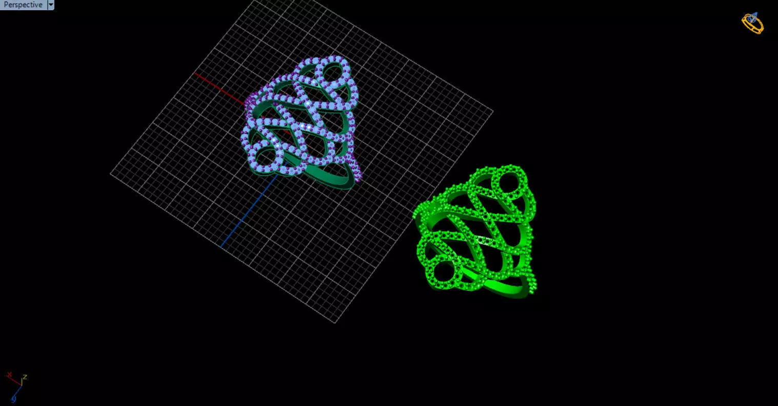 patterned jewelry ring 3D print model_36