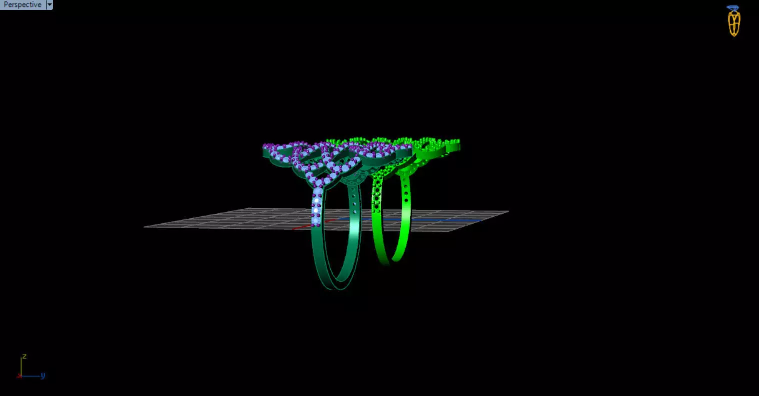 patterned jewelry ring 3D print model_14