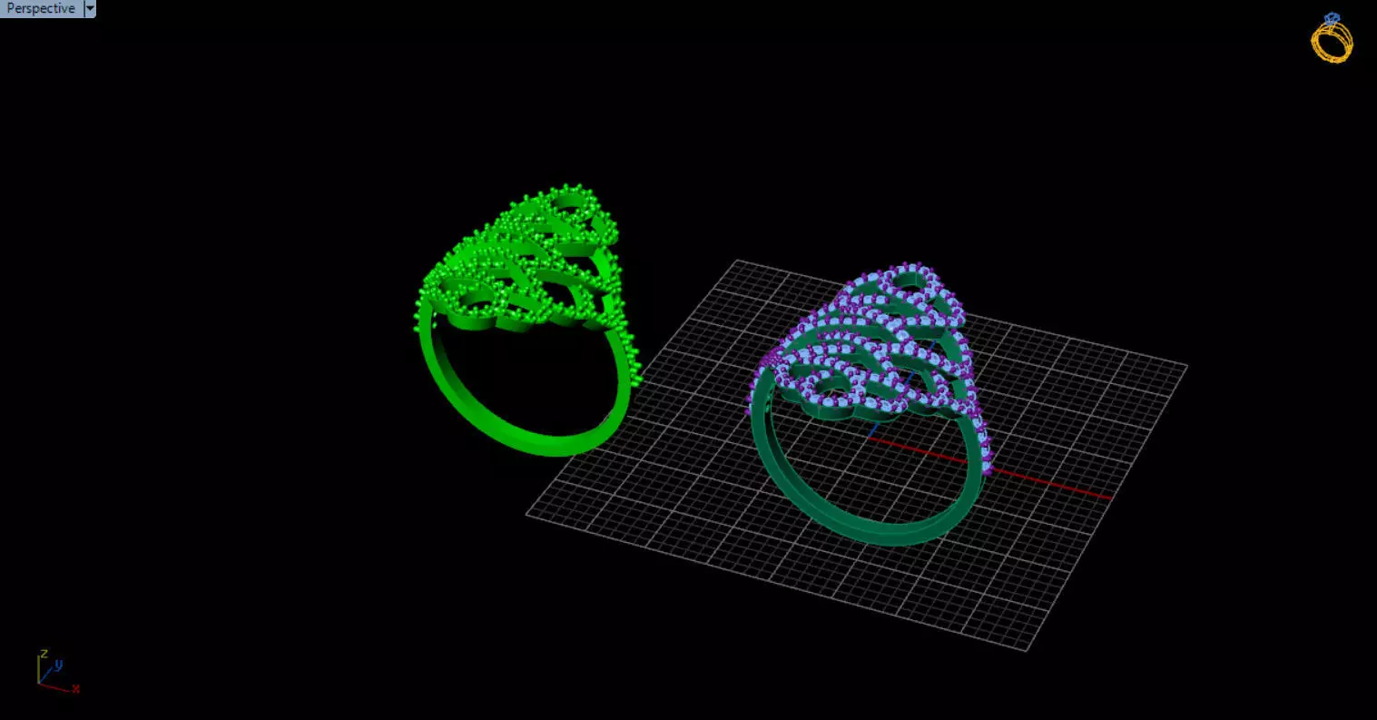 patterned jewelry ring 3D print model_11