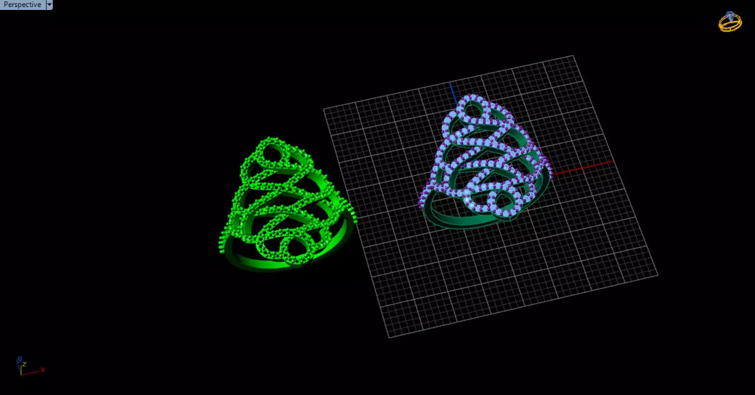 patterned jewelry ring 3D print model_8