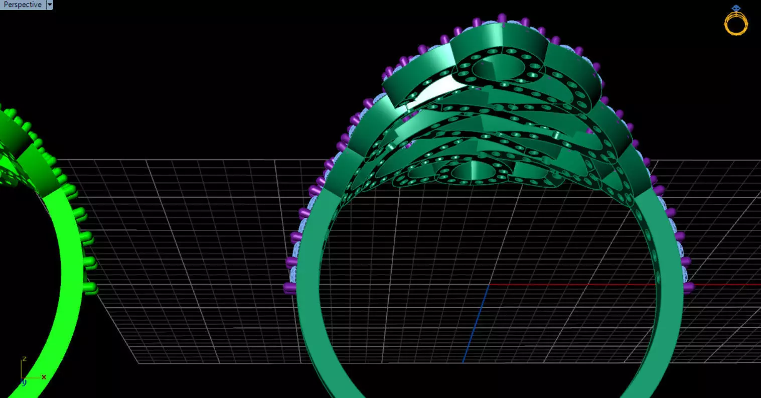 patterned jewelry ring 3D print model_52