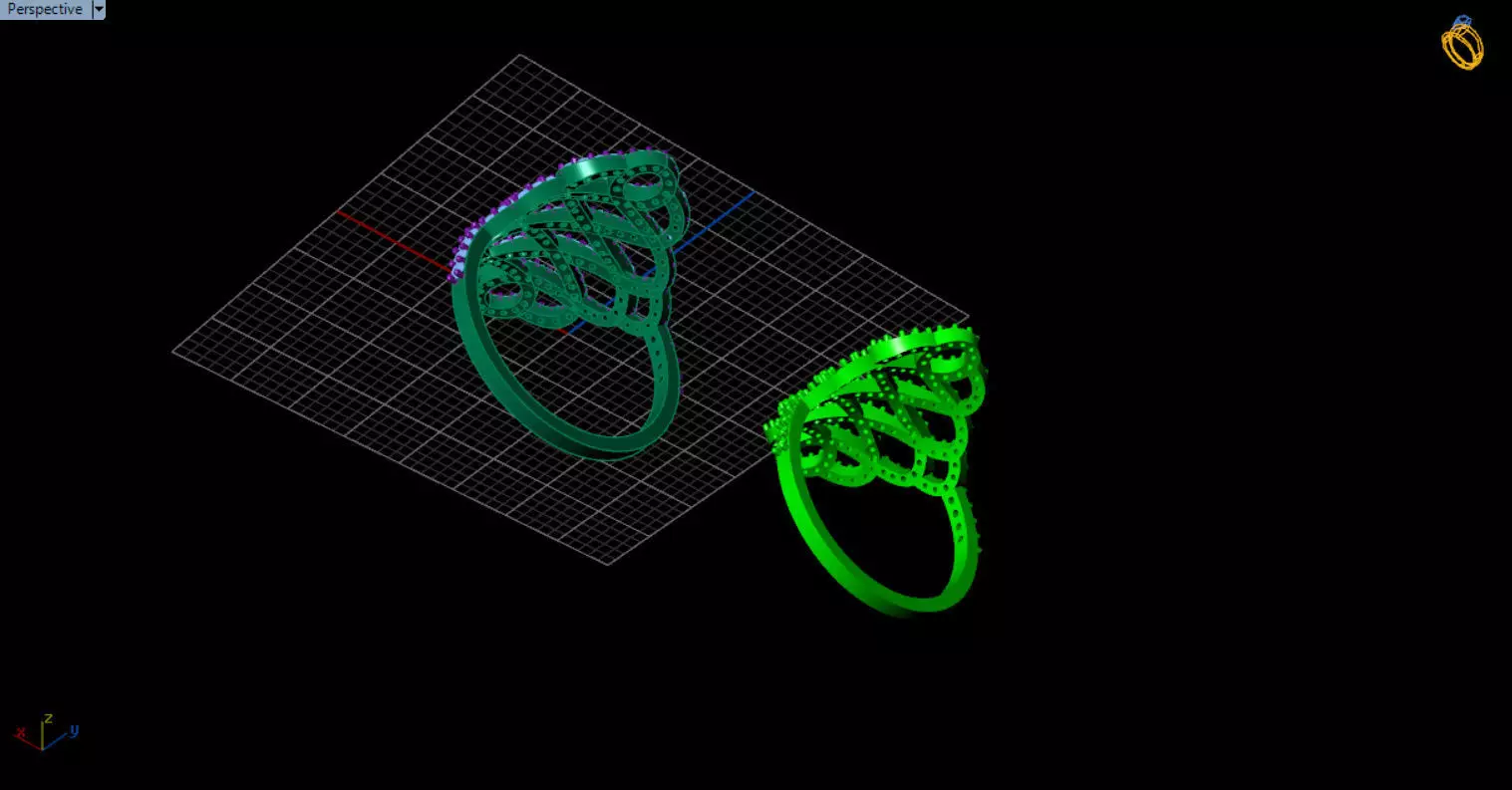 patterned jewelry ring 3D print model_16