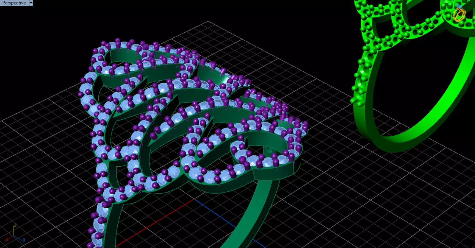 patterned jewelry ring 3D print model_44