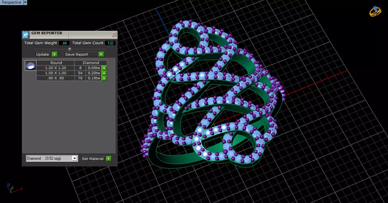 patterned jewelry ring 3D print model_3