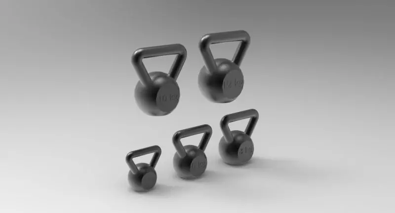 Kettle Bells 3D print model_0