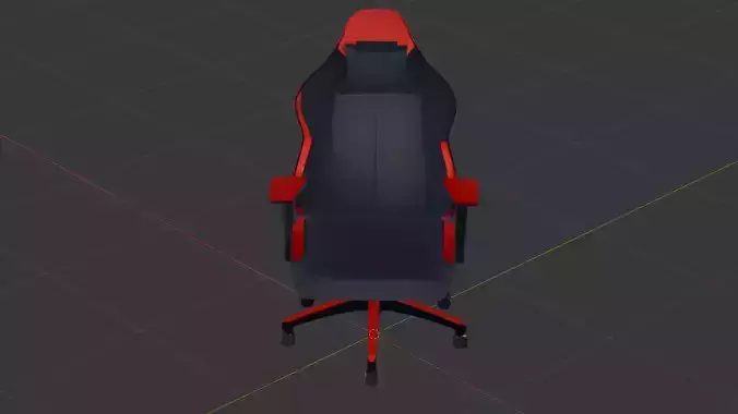 Racing Style Gaming Chair 3D Asset 
