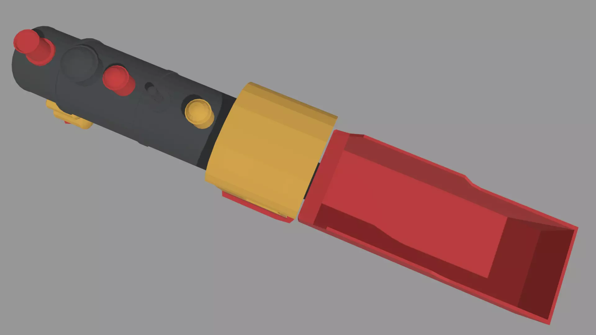 Low Poly Train 02 Low-poly 3D model_4