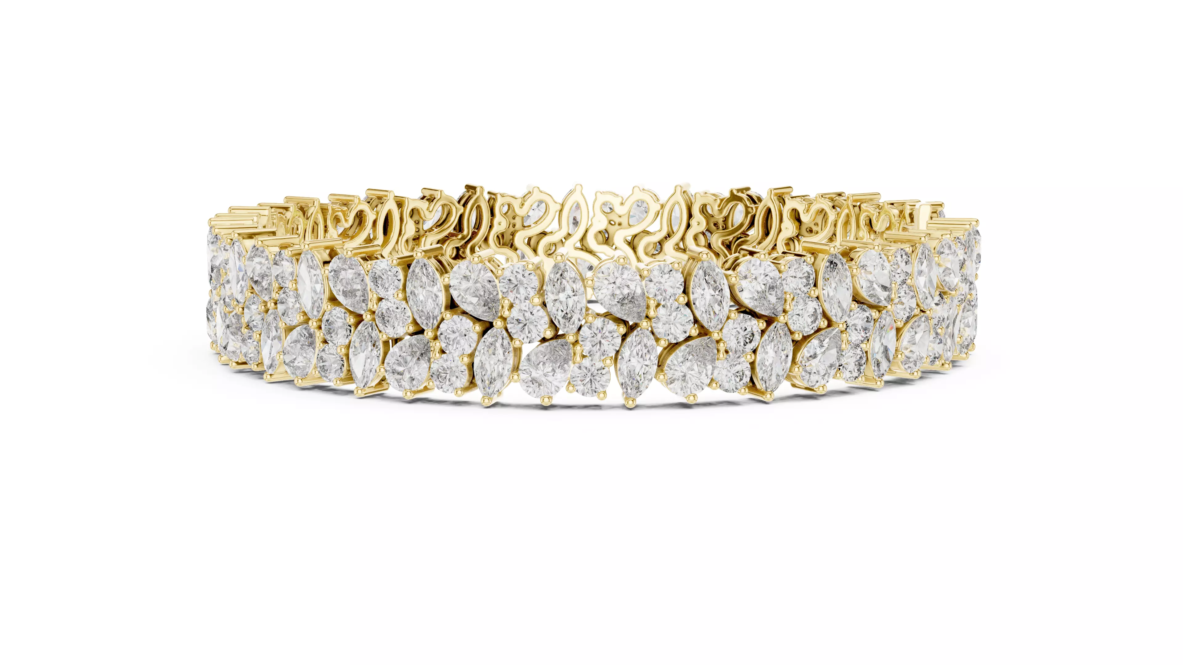 Tennis Bracelet 3dm stl renders Animation video details 3D print model_10