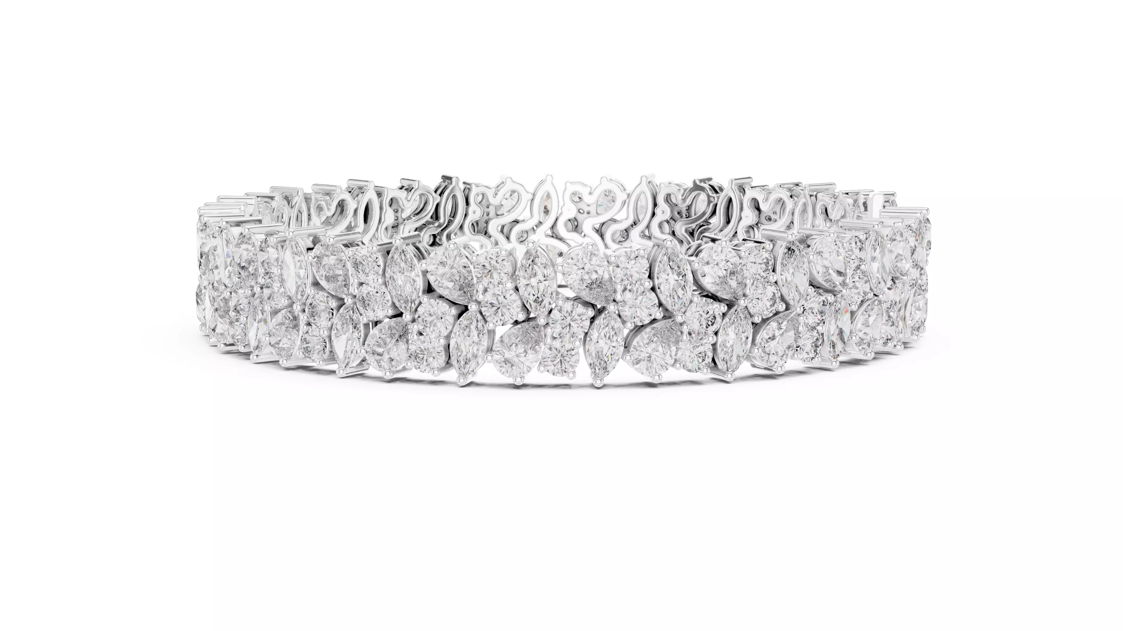 Tennis Bracelet 3dm stl renders Animation video details 3D print model_6