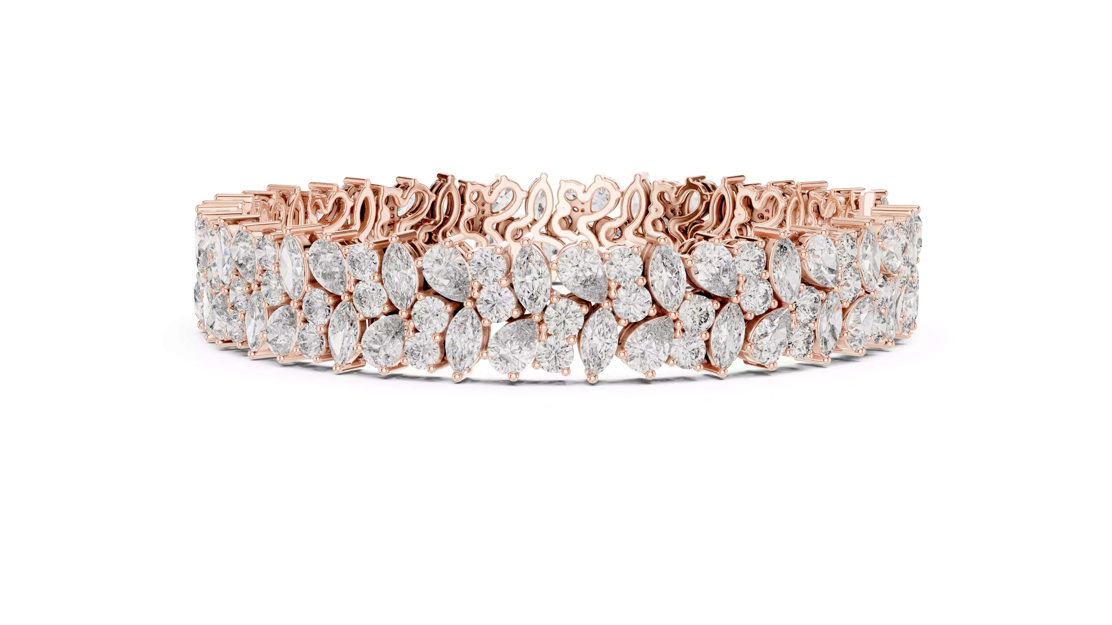 Tennis Bracelet 3dm stl renders Animation video details 3D print model_3