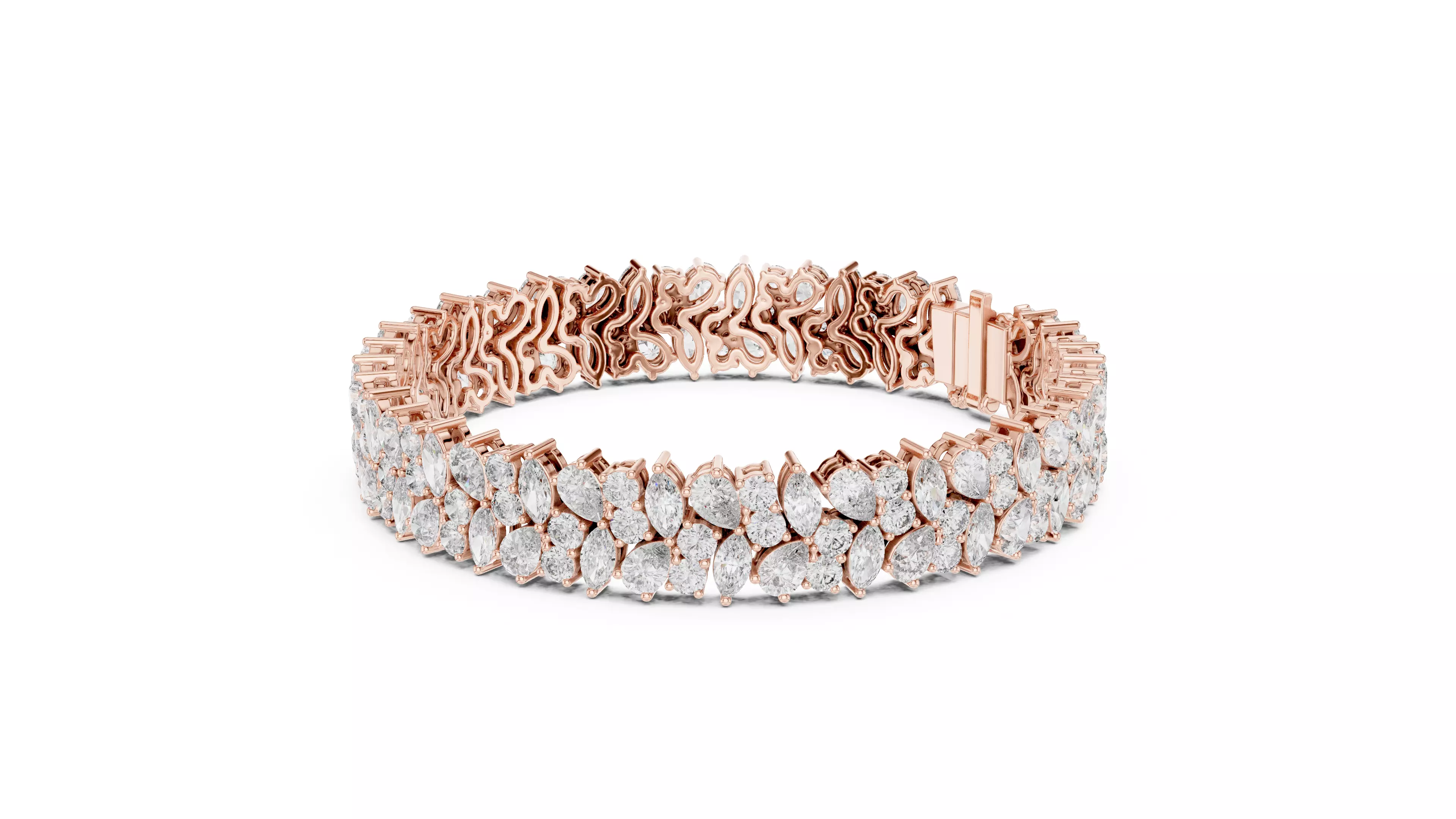 Tennis Bracelet 3dm stl renders Animation video details 3D print model_1