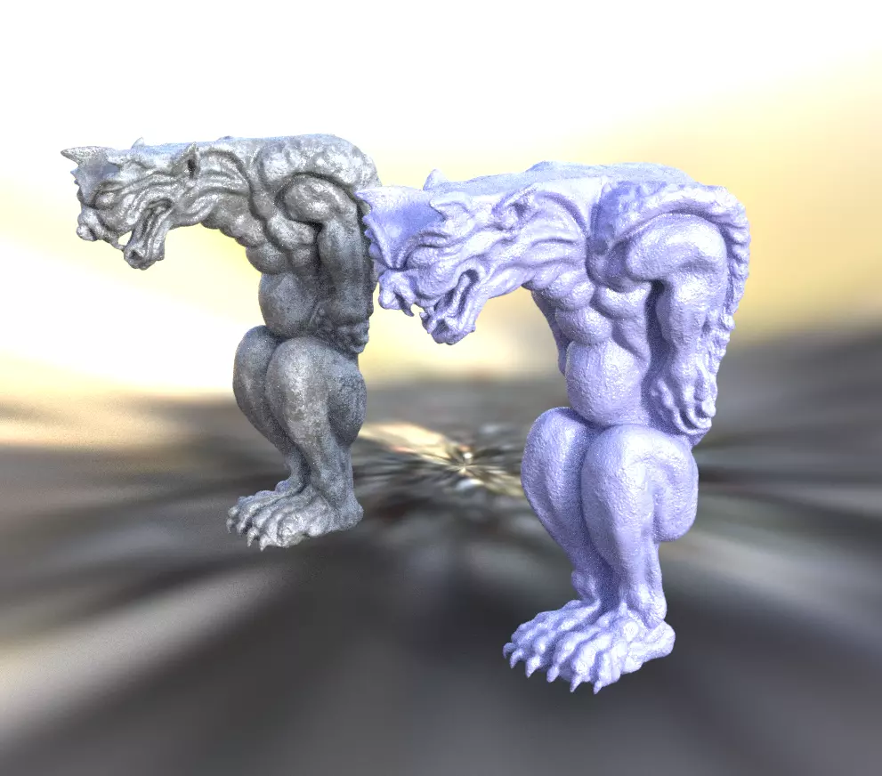 Gargoyle Statue 3D model_2