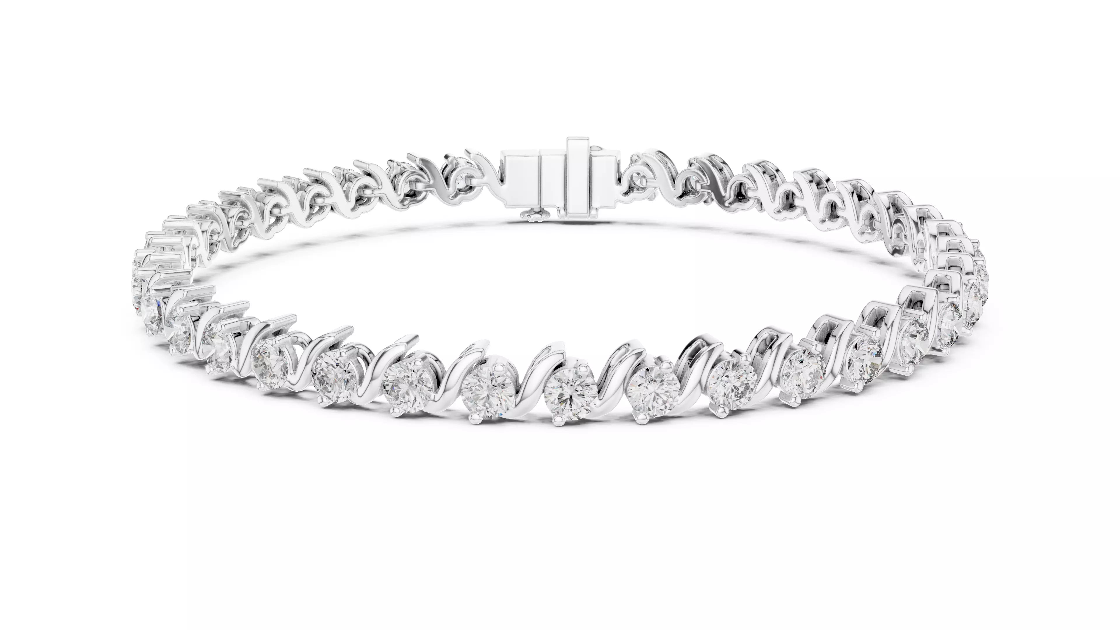 Tennis Bracelet 3dm stl renders Animation video details 3D print model_7