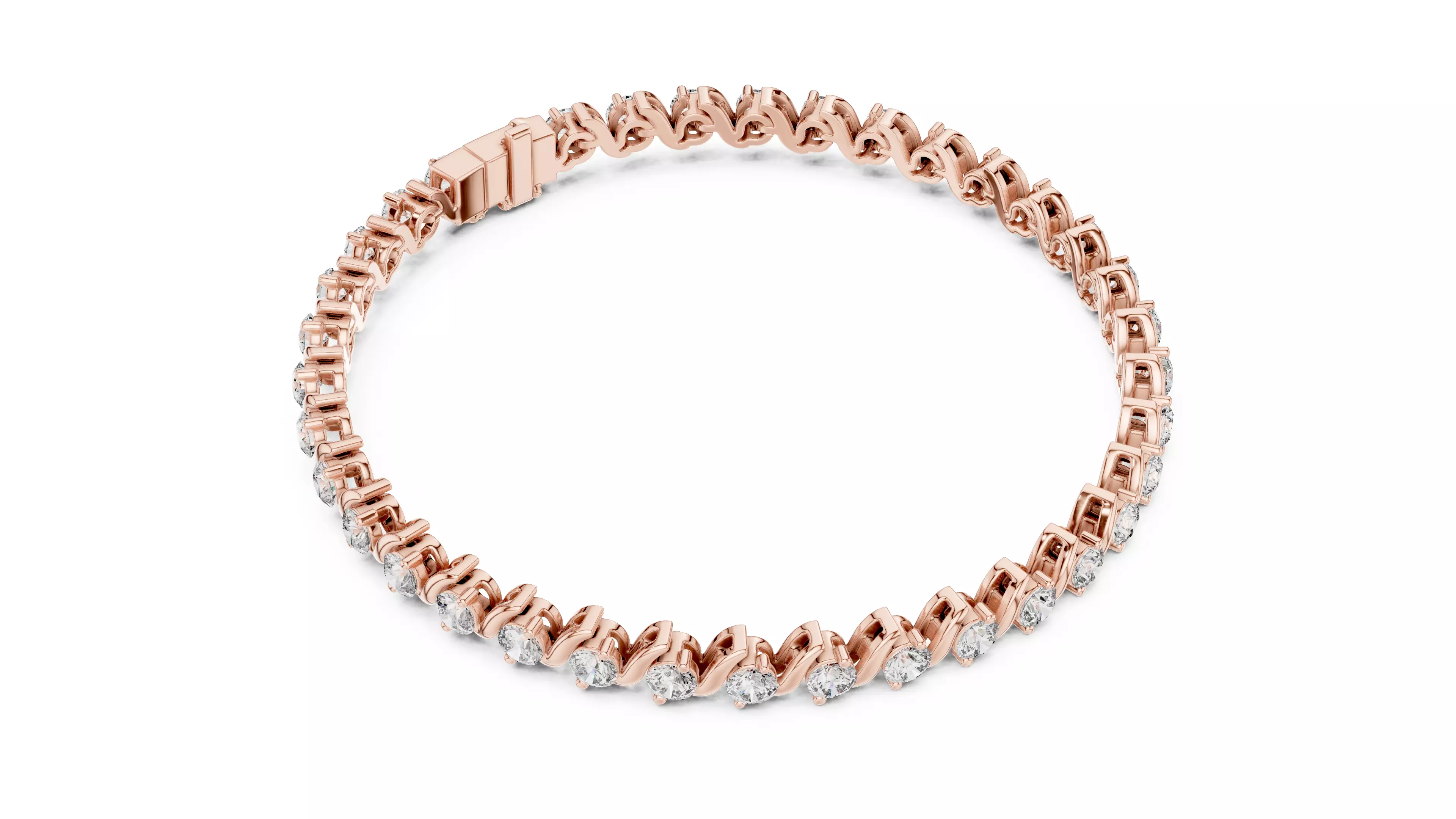 Tennis Bracelet 3dm stl renders Animation video details 3D print model_2