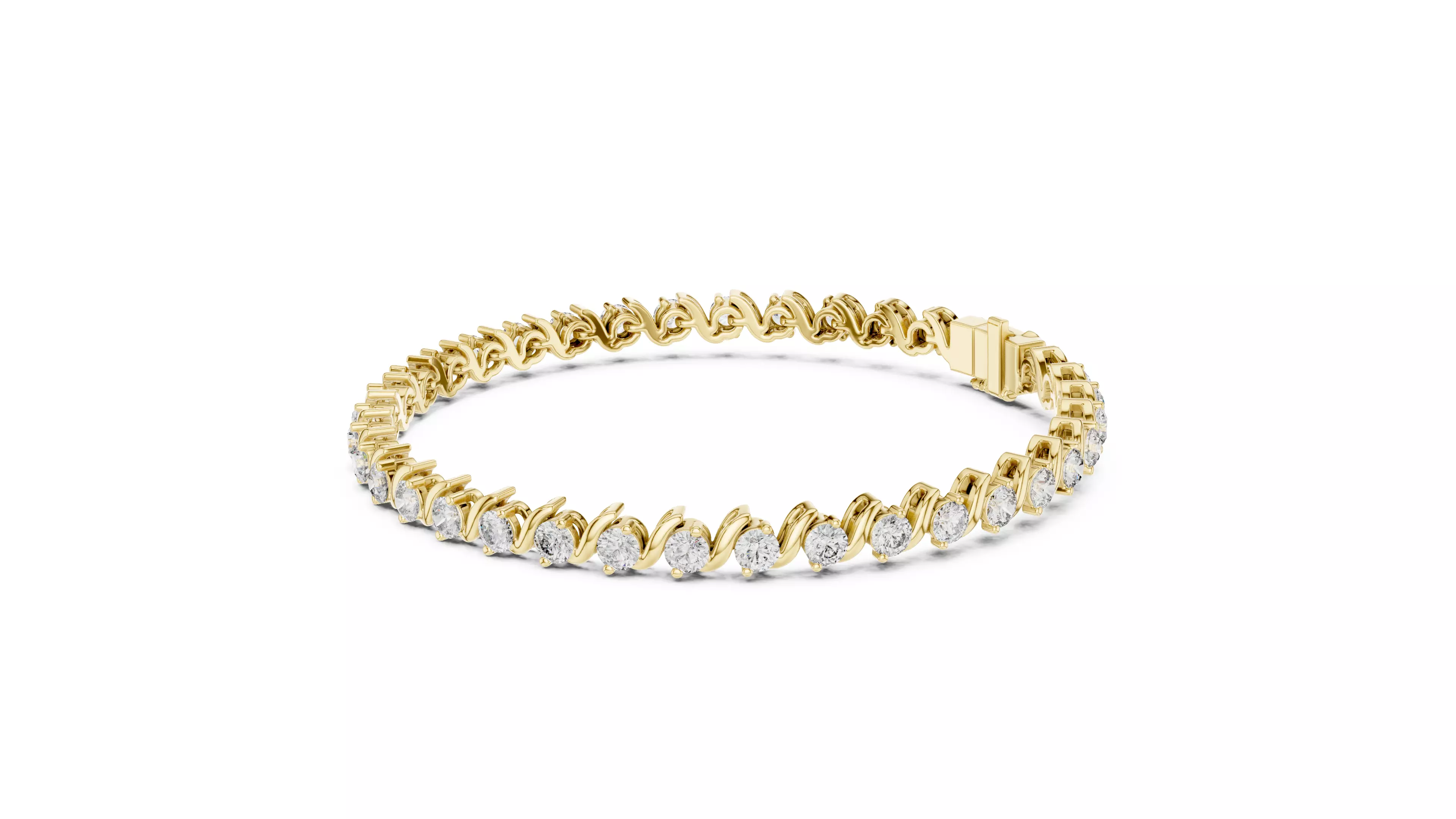 Tennis Bracelet 3dm stl renders Animation video details 3D print model_8