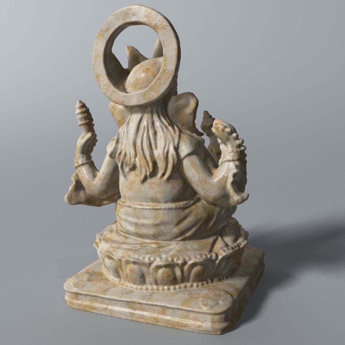 Ganesha Statue  3D model_2