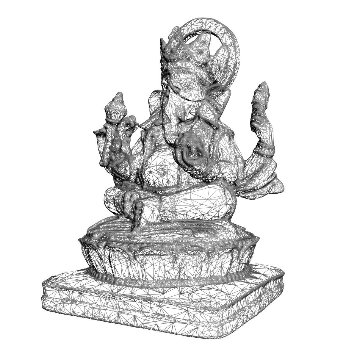 Ganesha Statue  3D model_3