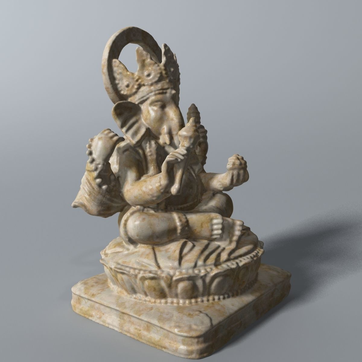 Ganesha Statue  3D model_1