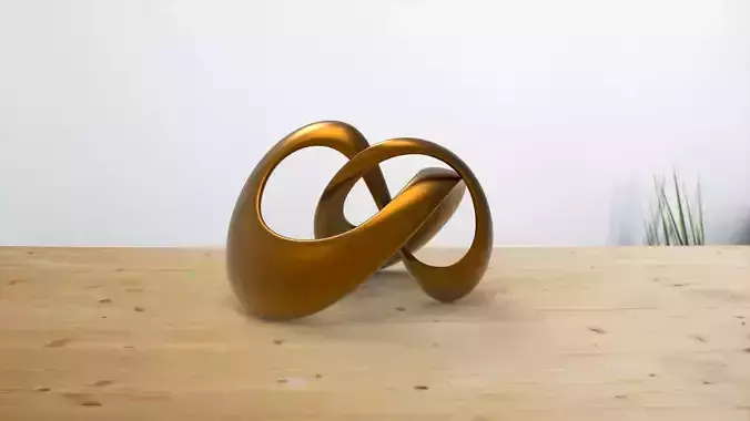 Mobius decorative sculpture