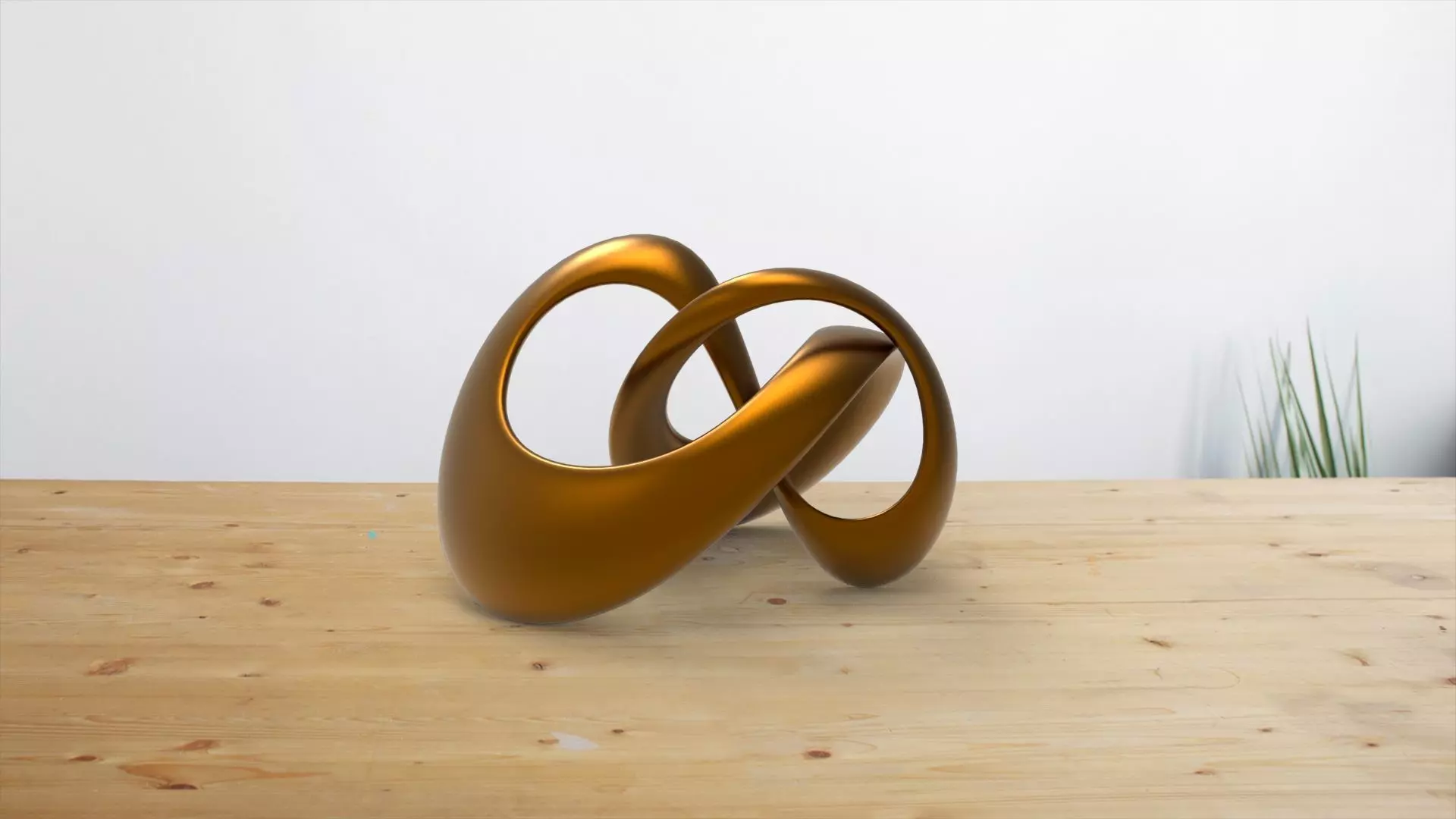 Mobius decorative sculpture 3D print model_0