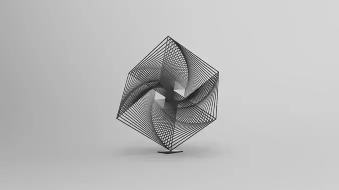 cube decorative sculpture 