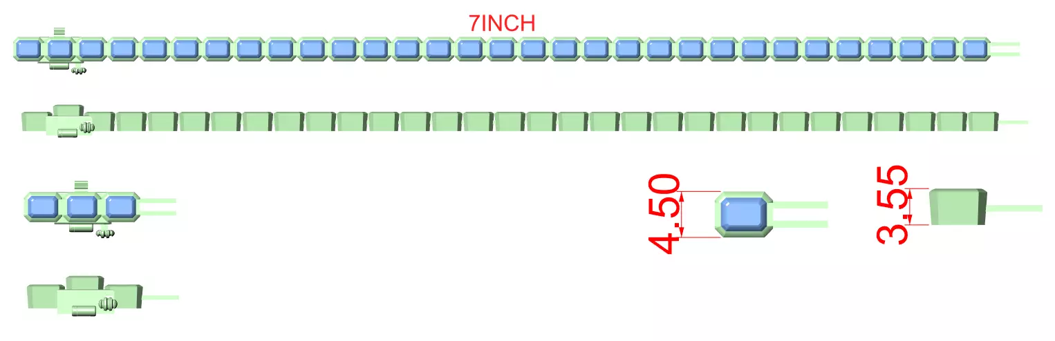 Tennis Bracelet 3dm stl renders Animation video details  3D print model_12