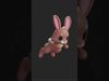 Cartoon Chibi Hare 3D Model Rigged Animated Blender Ready Low-poly 3D model_2