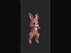 Cartoon Chibi Hare 3D Model Rigged Animated Blender Ready Low-poly 3D model_3