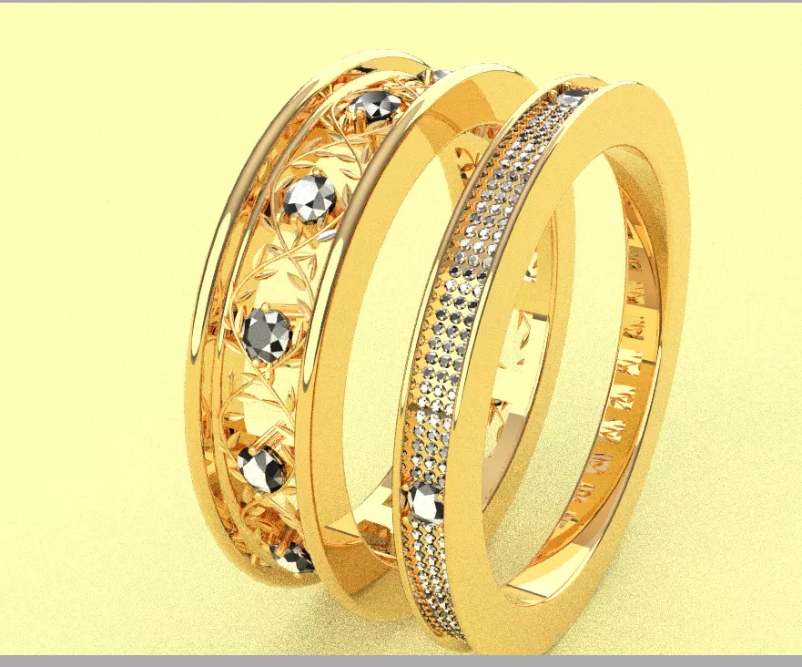 bangle set 3D print model_29