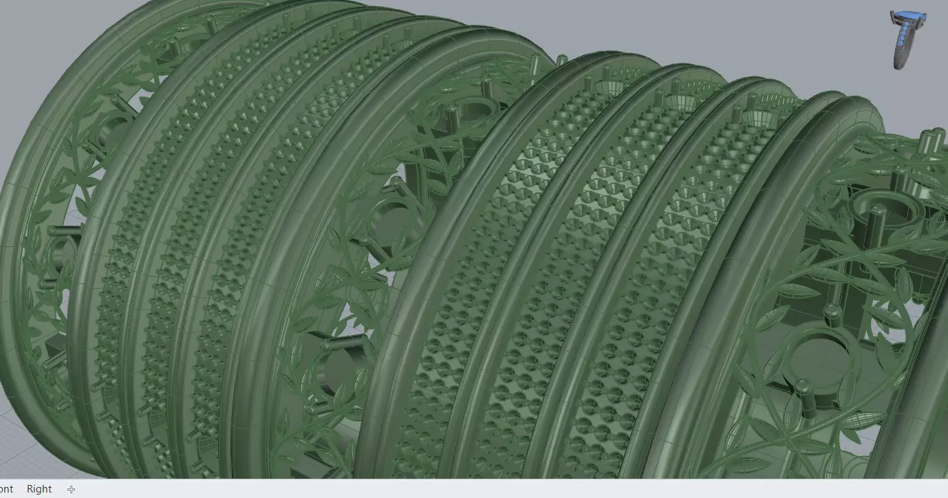 bangle set 3D print model_31