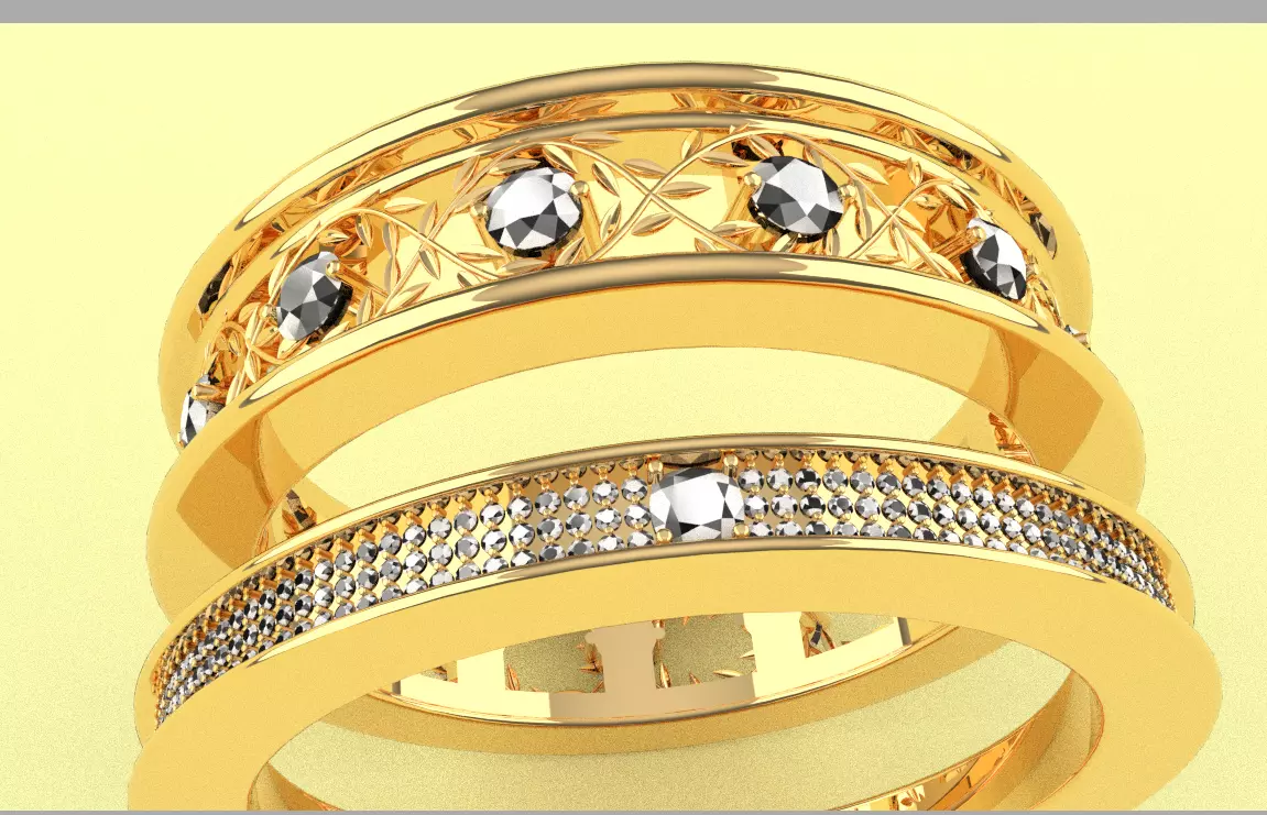 bangle set 3D print model_30