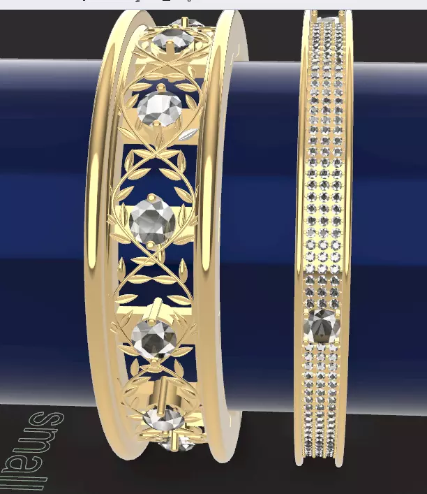 bangle set 3D print model_0
