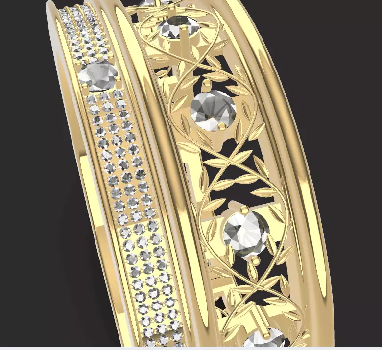 bangle set 3D print model_14