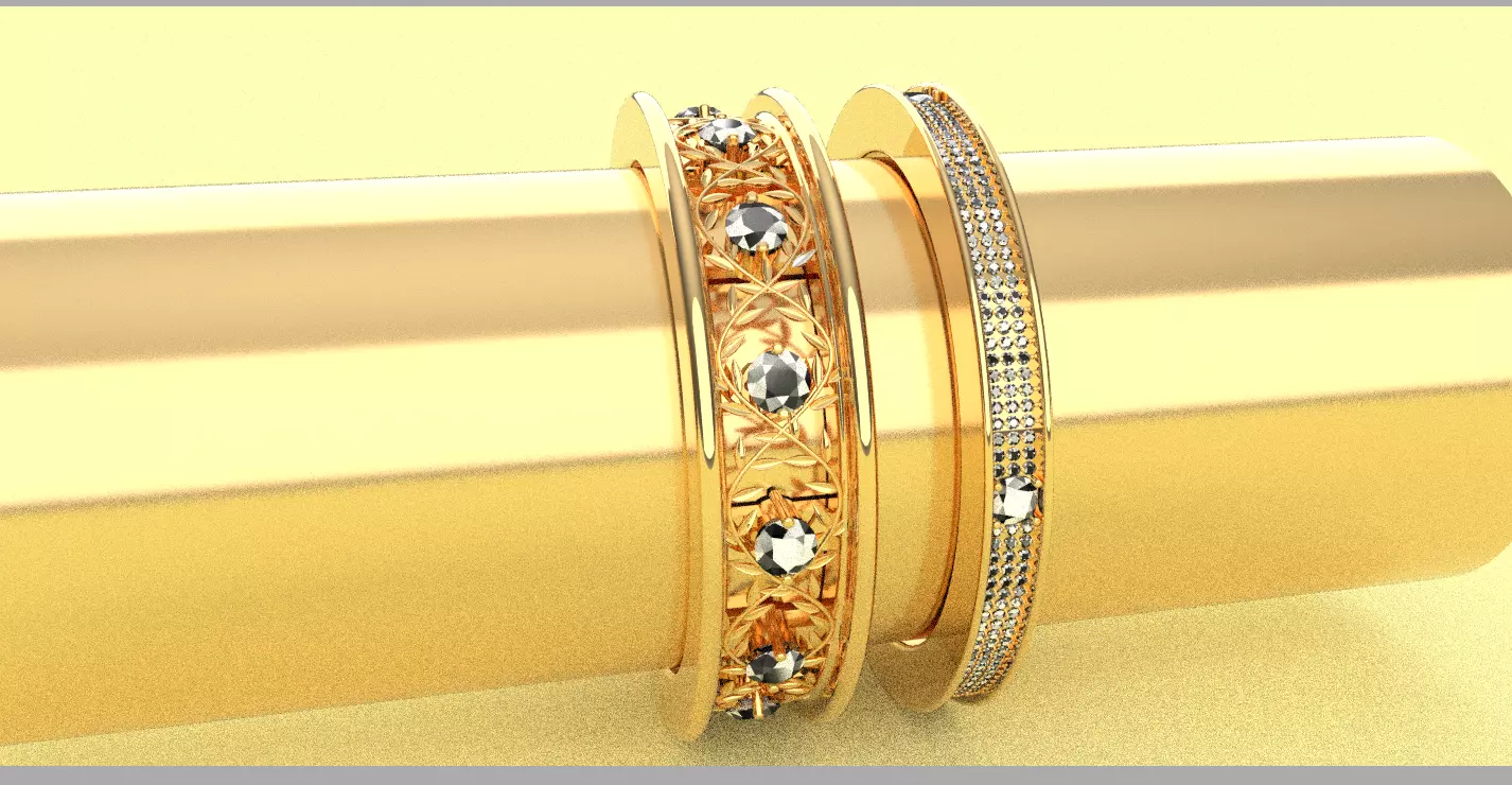 bangle set 3D print model_28