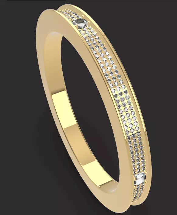bangle set 3D print model_11