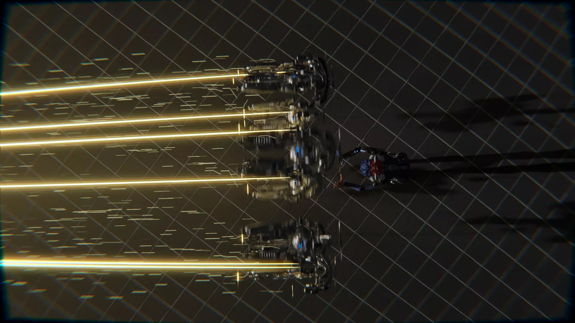 Cyberpunk Cat Ear Robotic Girl Animation Pack Low-poly 3D model_66