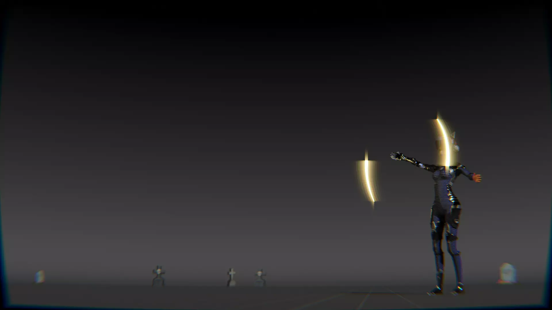 Cyberpunk Cat Ear Robotic Girl Animation Pack Low-poly 3D model_51