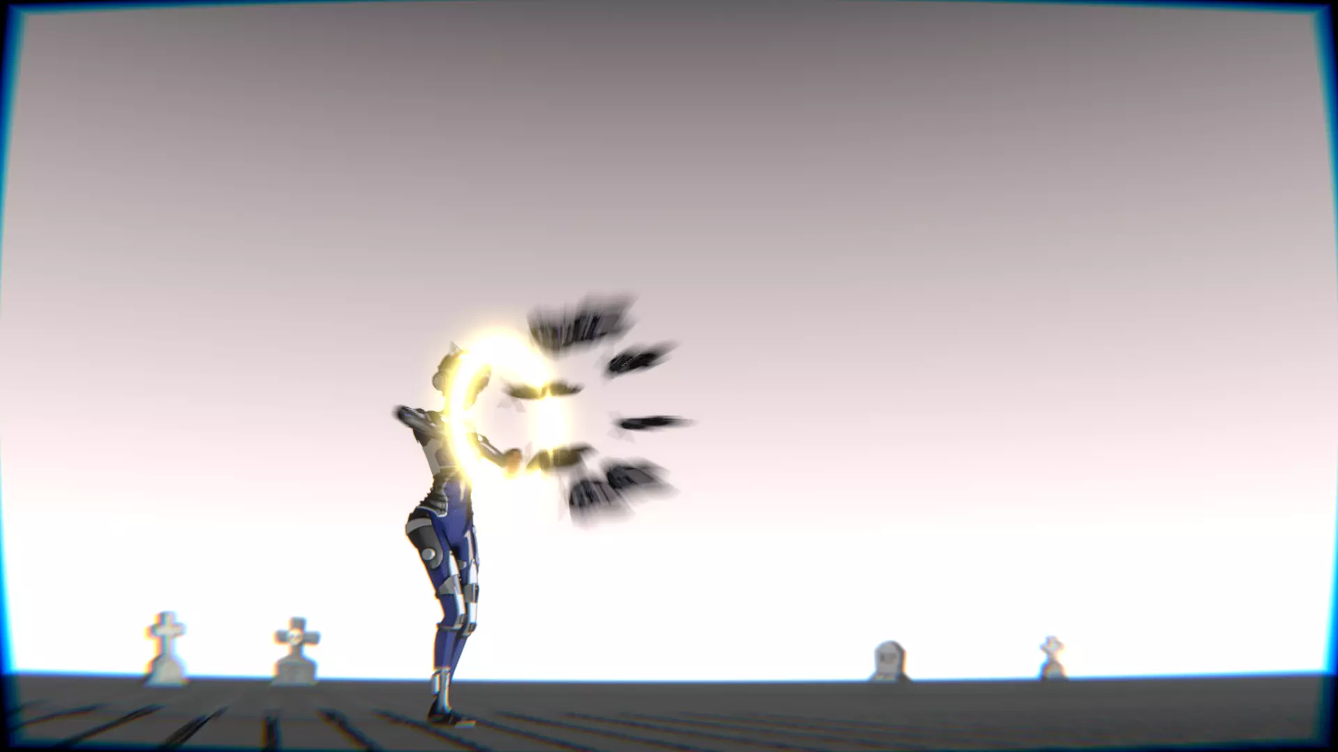 Cyberpunk Cat Ear Robotic Girl Animation Pack Low-poly 3D model_118