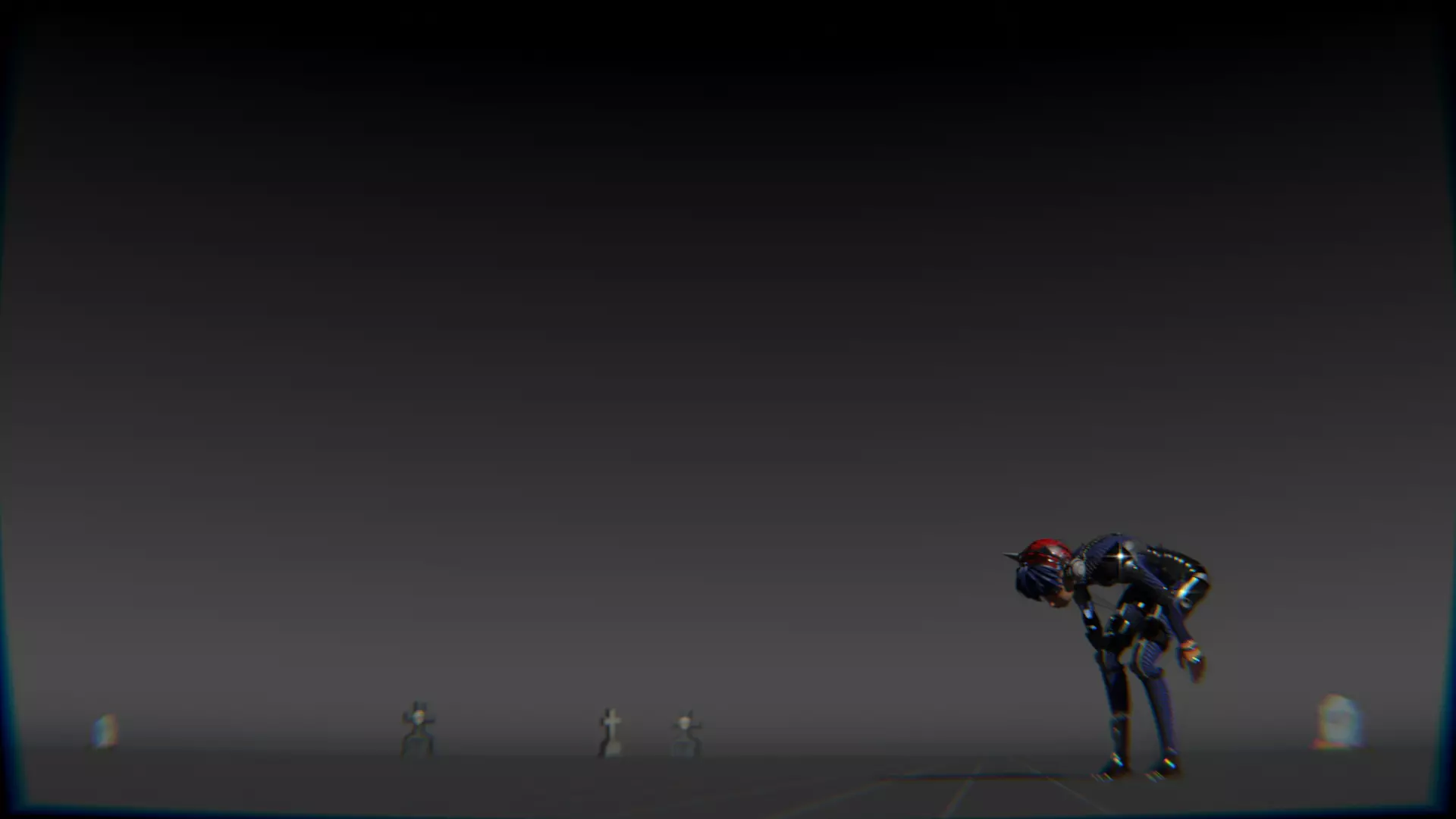 Cyberpunk Cat Ear Robotic Girl Animation Pack Low-poly 3D model_55